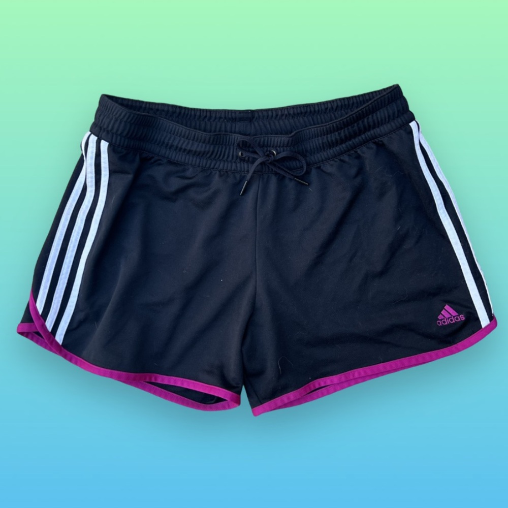Adidas | Women’s Running Tennis Soccer Short, M Medium Black w/ Magenta Piping